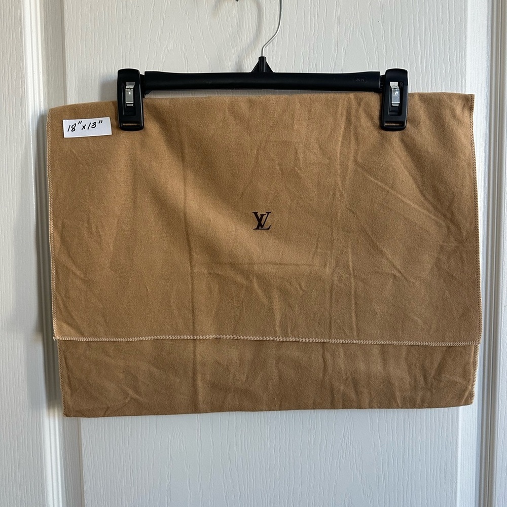 1 Authentic Louis Vuitton Flap Dust Bag - Medium Size 18” x 13”